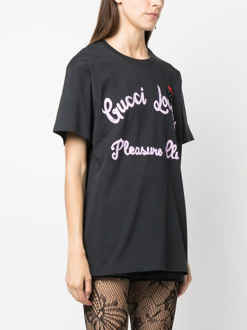 GUCCI LOVERS PLEASURE CLUB COTTON T-SHIRT