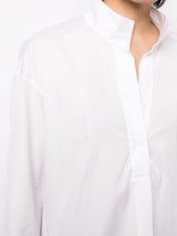 COTTON V-NECK BLOUSE