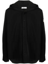 LOGO-PATCH HOODED JACKET