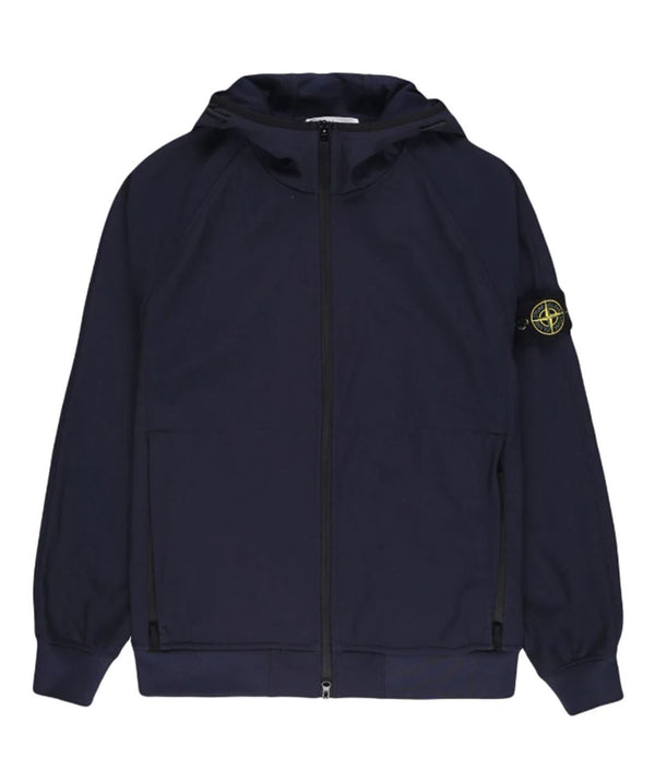 LOGO-PATCH ZIP-UP HOODIE