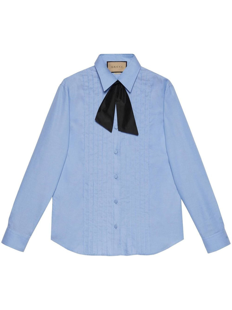 OXFORD COTTON PLEATED SHIRT