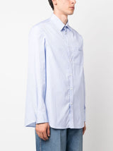EMBROIDERED-LOGO COTTON SHIRT