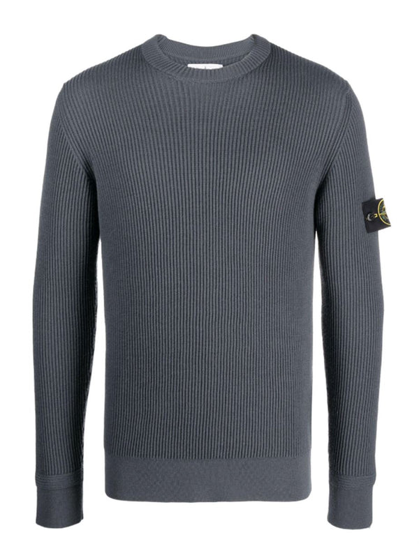LOGO-PATCH KNIT JUMPER