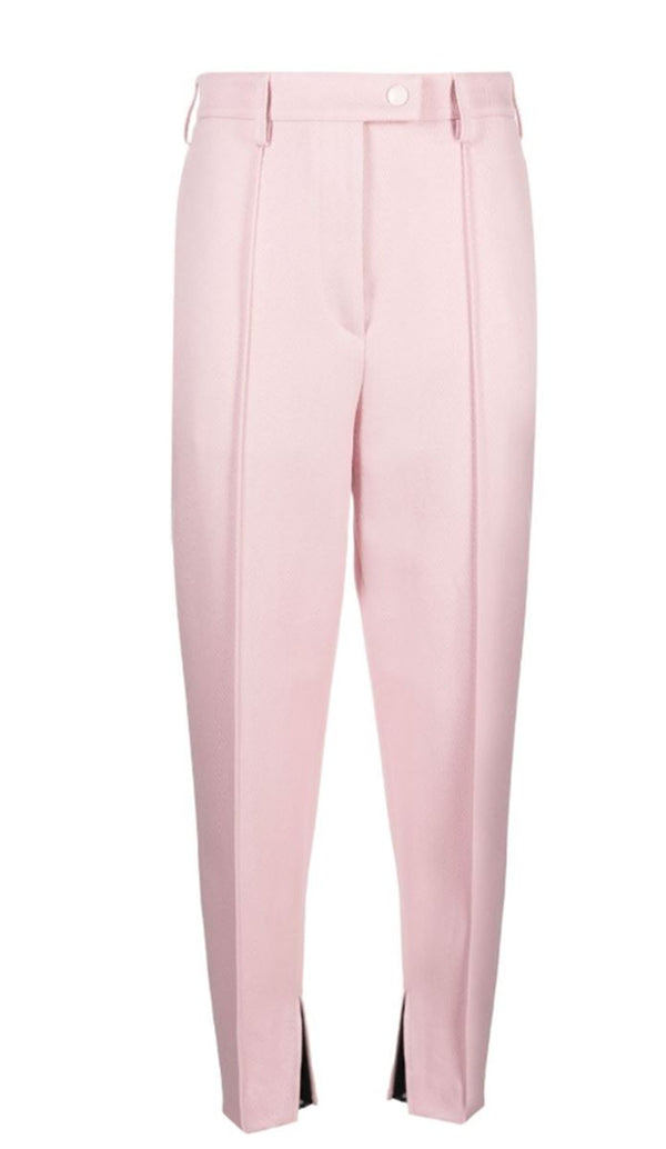 HIGH-WAISTED TAPERED TROUSERS
