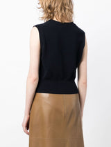 SLEEVELESS WOOL-BLEND JUMPER