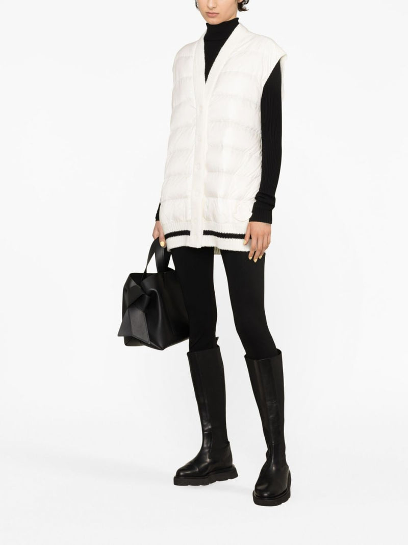CONTRAST-PANEL PADDED GILET