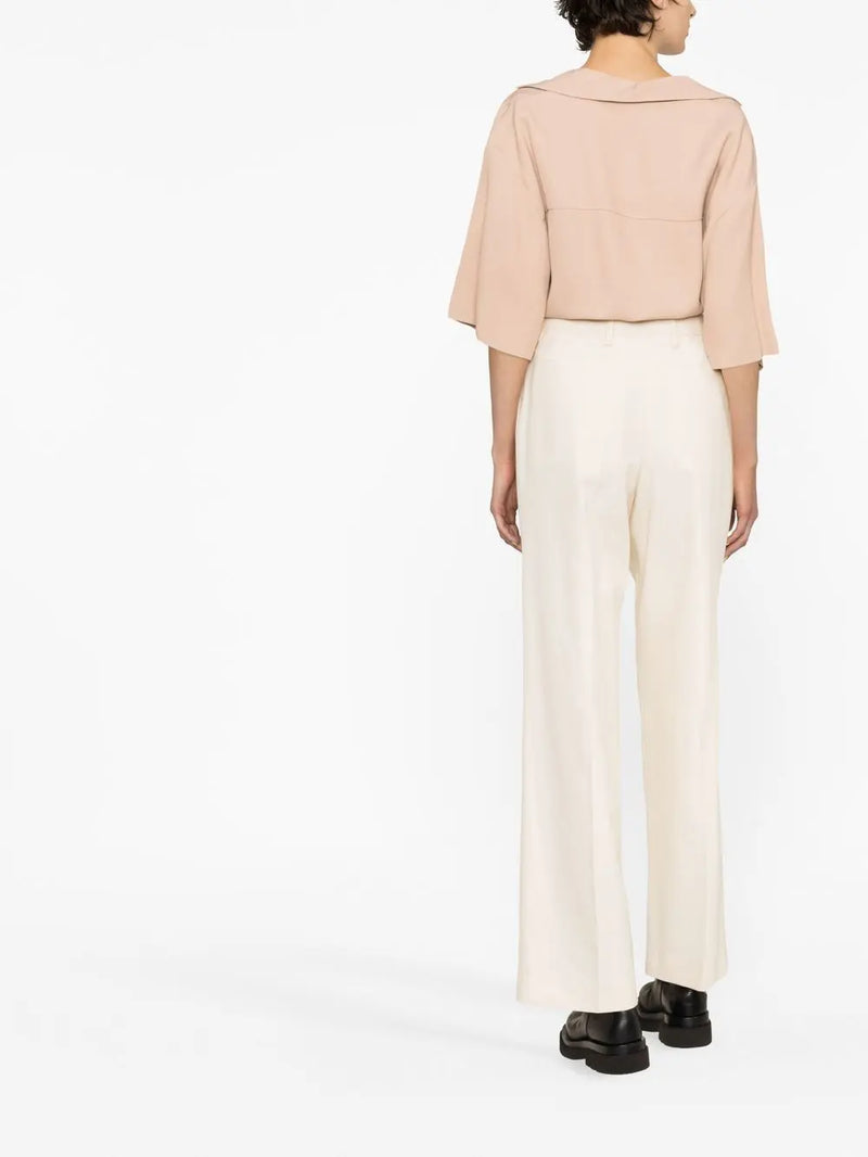 PRESSED-CREASE TAILORED TROUSERS