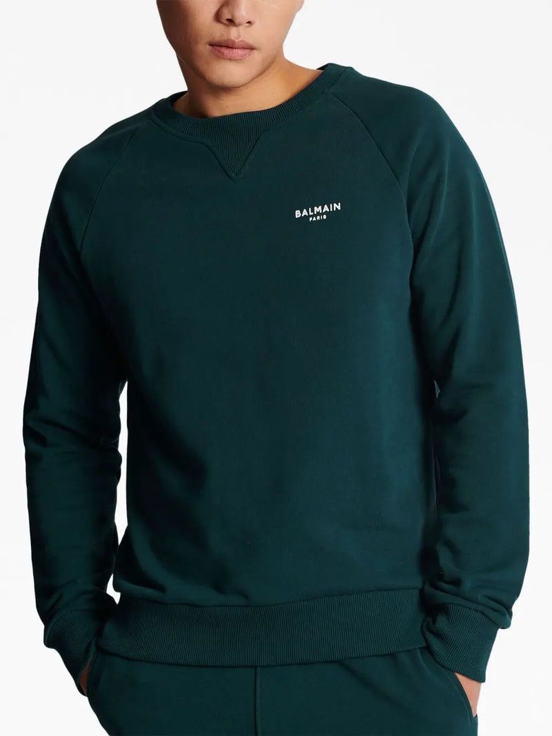 LOGO-PRINT ORGANIC COTTON SWEATSHIRT