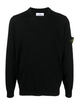 COMPASS-PATCH VIRGIN WOOL JUMPER