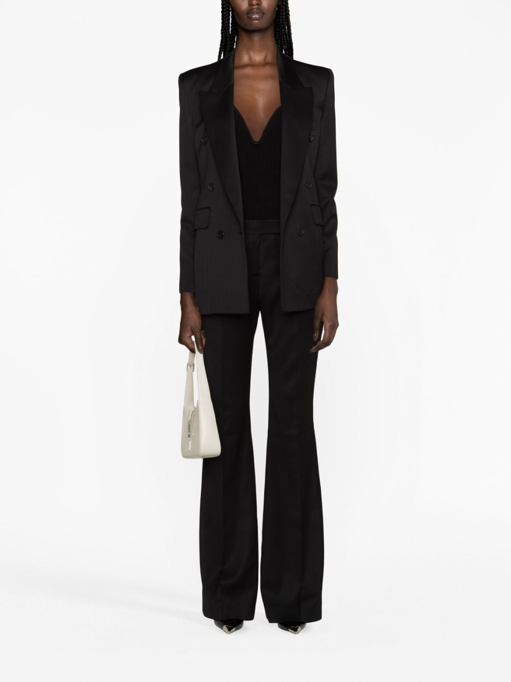 DOUBLE-BREASTED WOOL BLAZER SAINT LAURENT