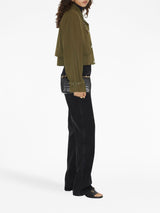 TROPICAL GABARDINE CROPPED JACKET