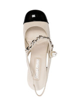 35MM CHAIN-DETAIL SLINGBACK PUMPS