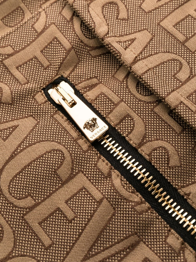 ALLOVER LOGO-PRINT CARGO TROUSERS