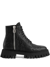 GG ANKLE LEATHER BOOTS