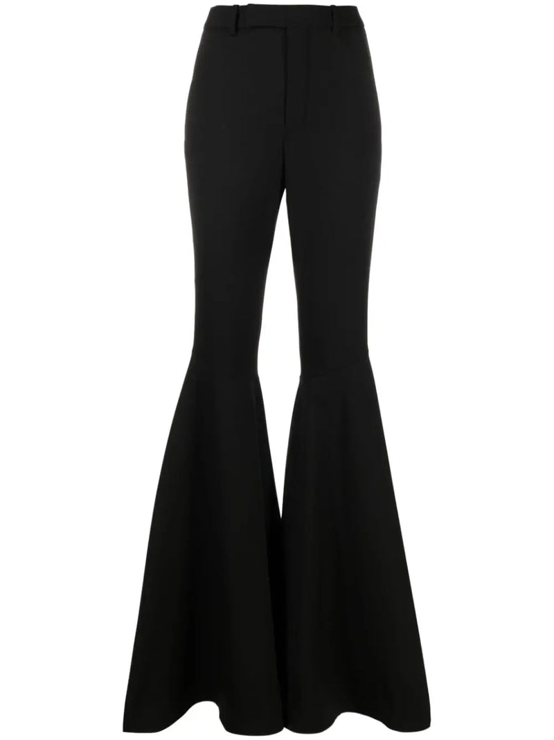 HIGH-WAISTED FLARED TROUSERS