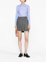 POINTED-COLLAR LONG-SLEEVE SHIRT