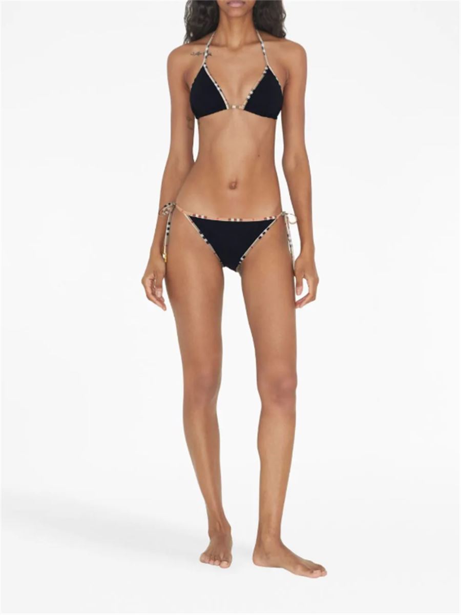 VINTAGE CHECK-TRIM TRIANGLE BIKINI BURBERRY