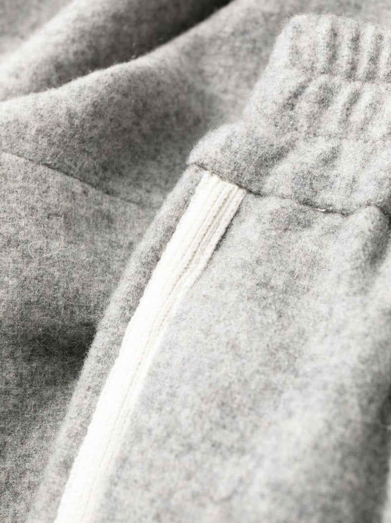 SIDE-STRIPE WOOL-BLEND TRACK PANTS
