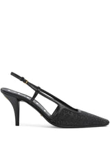 CRYSTAL-EMBELLISHED POINTED-TOE PUMPS