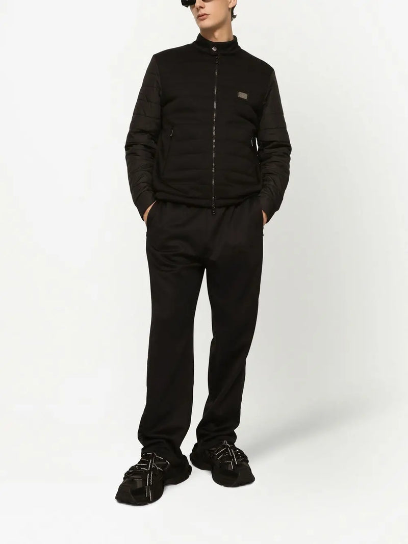 LOGO-PLAQUE ZIP-UP JACKET