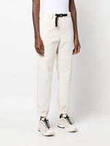 LOGO-PATCH BELTED TRACK PANTS