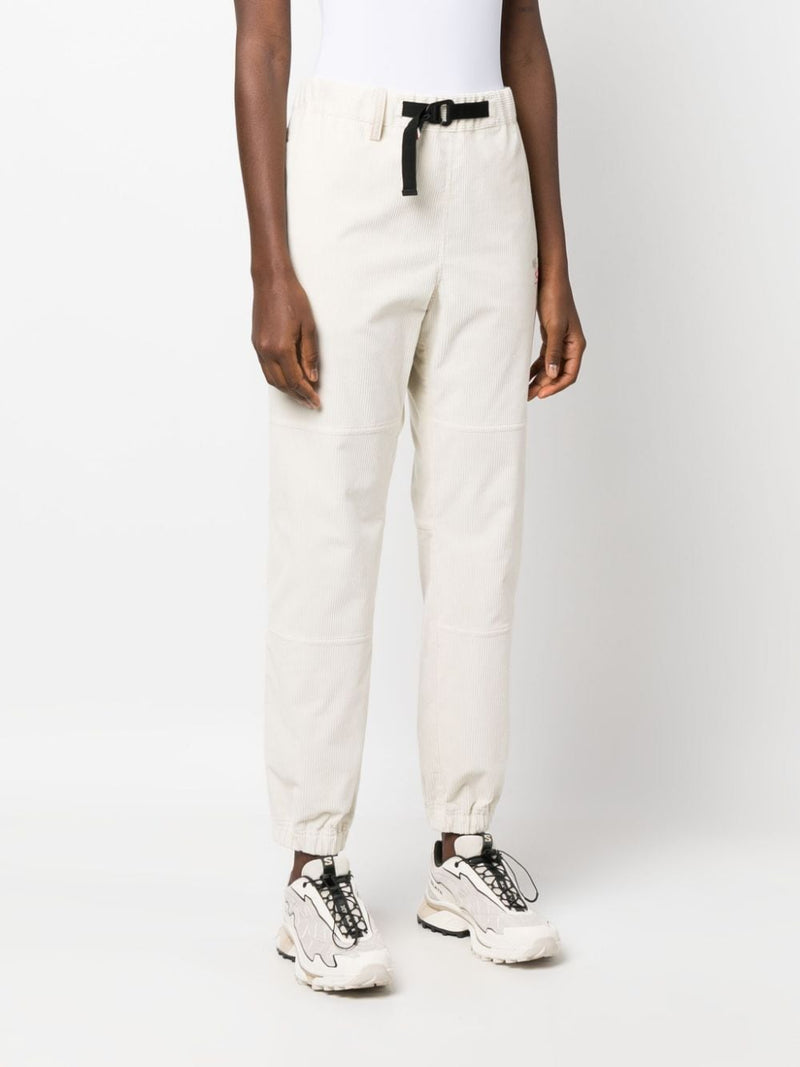 LOGO-PATCH BELTED TRACK PANTS