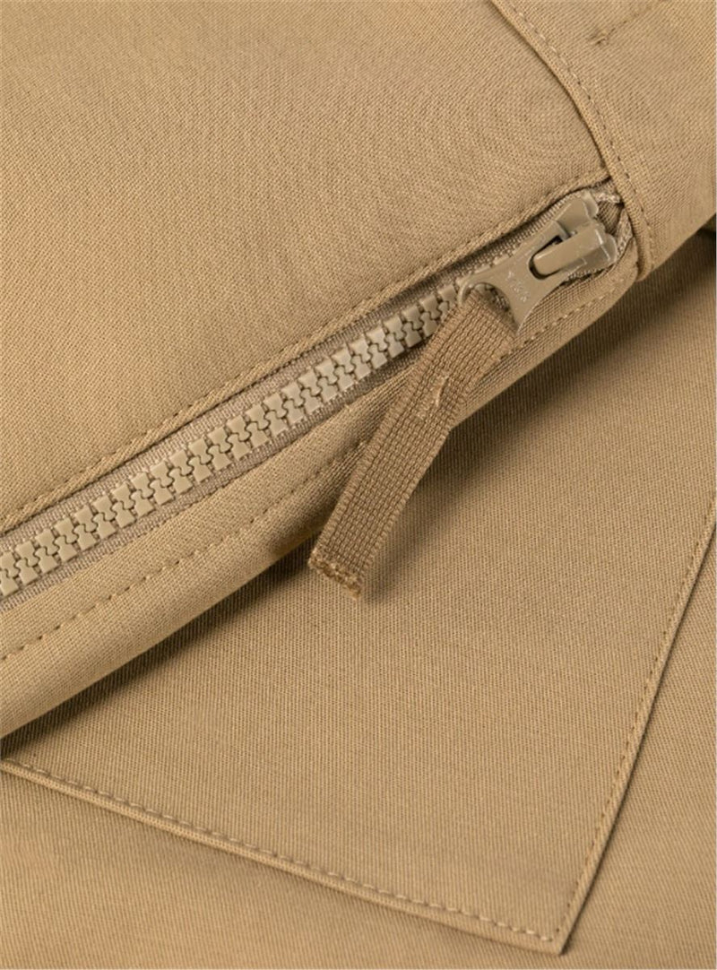 COMPASS-PATCH STRAIGHT-CUT PANTS