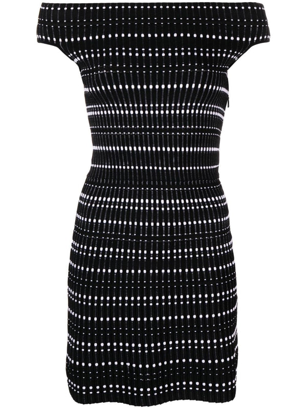 OFF-SHOULDER KNITTED MINIDRESS