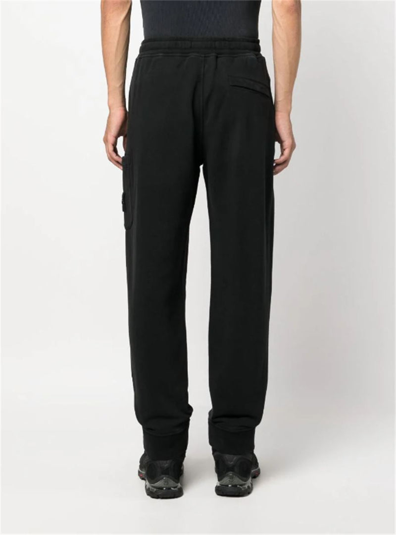 COMPASS PATCH COTTON TRACK PANTS