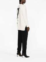 OW MAXI LOGO-INTARSIA JUMPER
