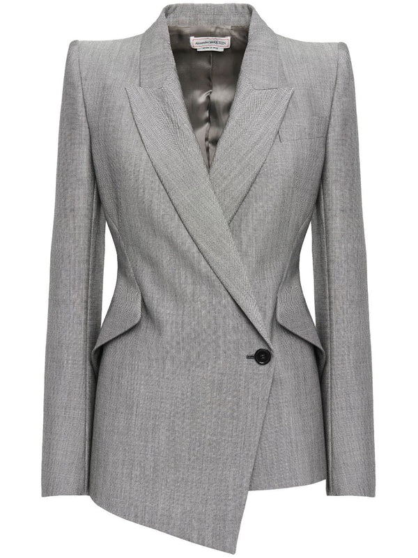 ASYMMETRIC SINGLE-BREASTED BLAZER