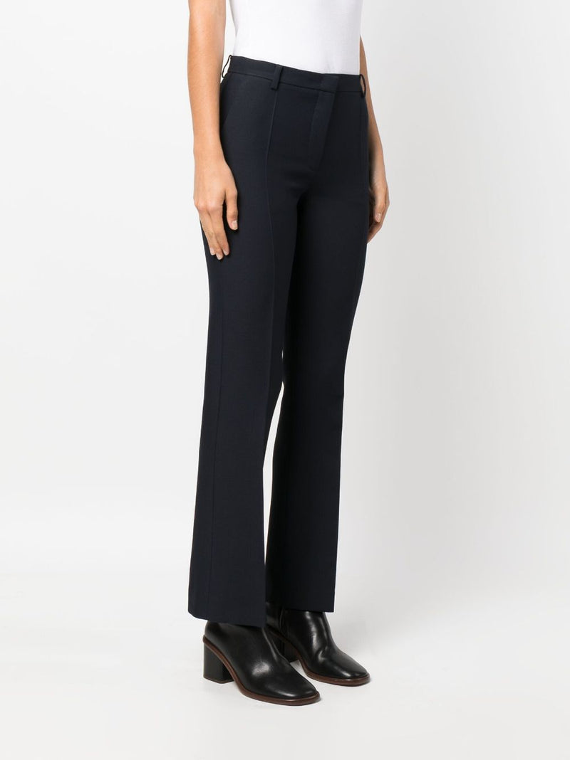 WOOL-SILK BLEND TAILORED TROUSERS