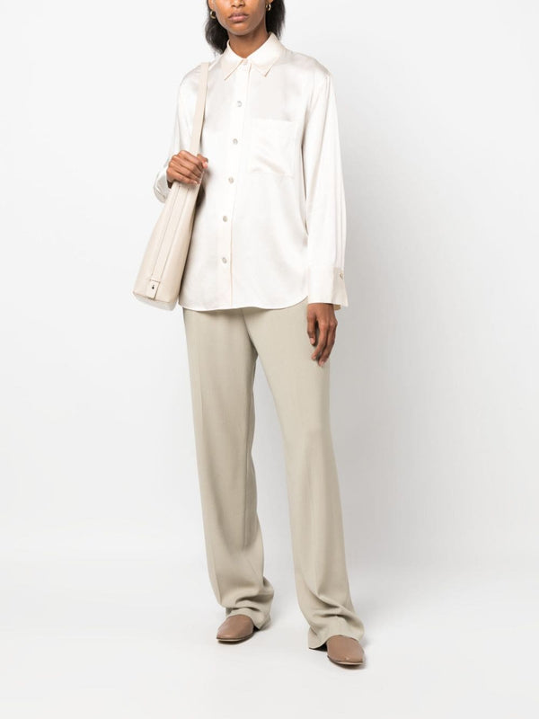 LONG-SLEEVE SILK SHIRT