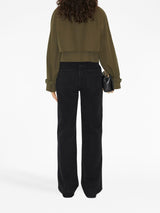 TROPICAL GABARDINE CROPPED JACKET