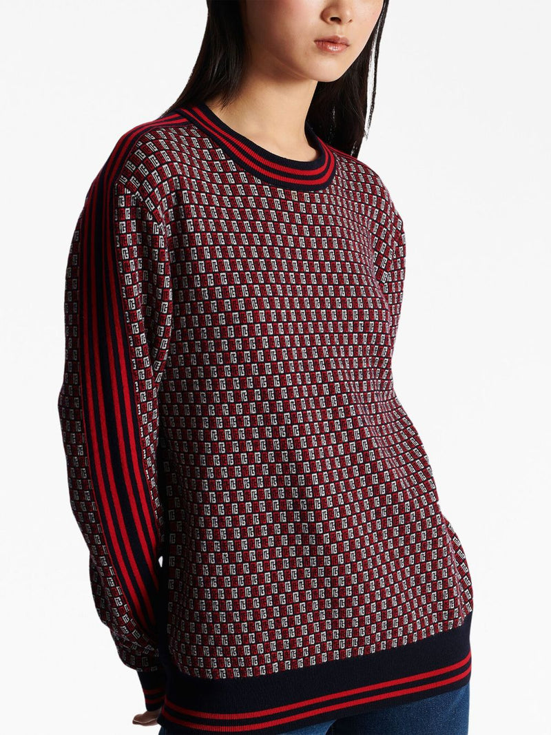 MONOGRAM CHECK-PATTERN JUMPER