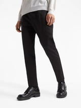 PRESSED-CREASE TAILORED TROUSERS