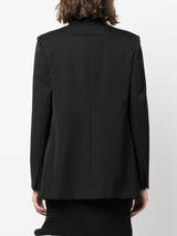 JEWEL-BUTTONS OPEN-FRONT BLAZER