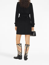 VINTAGE CHECK-TRIM TRENCH COAT