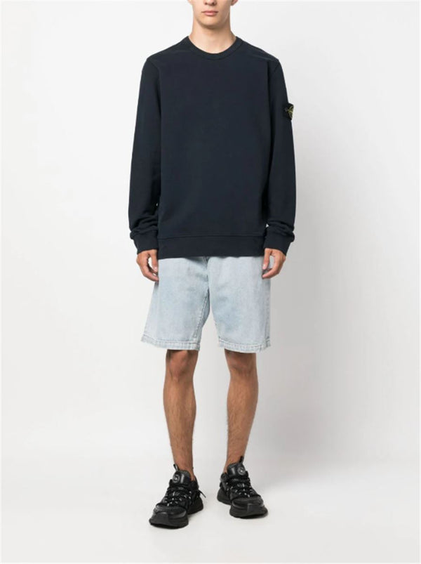 COMPASS-PATCH COTTON SWEATSHIRT