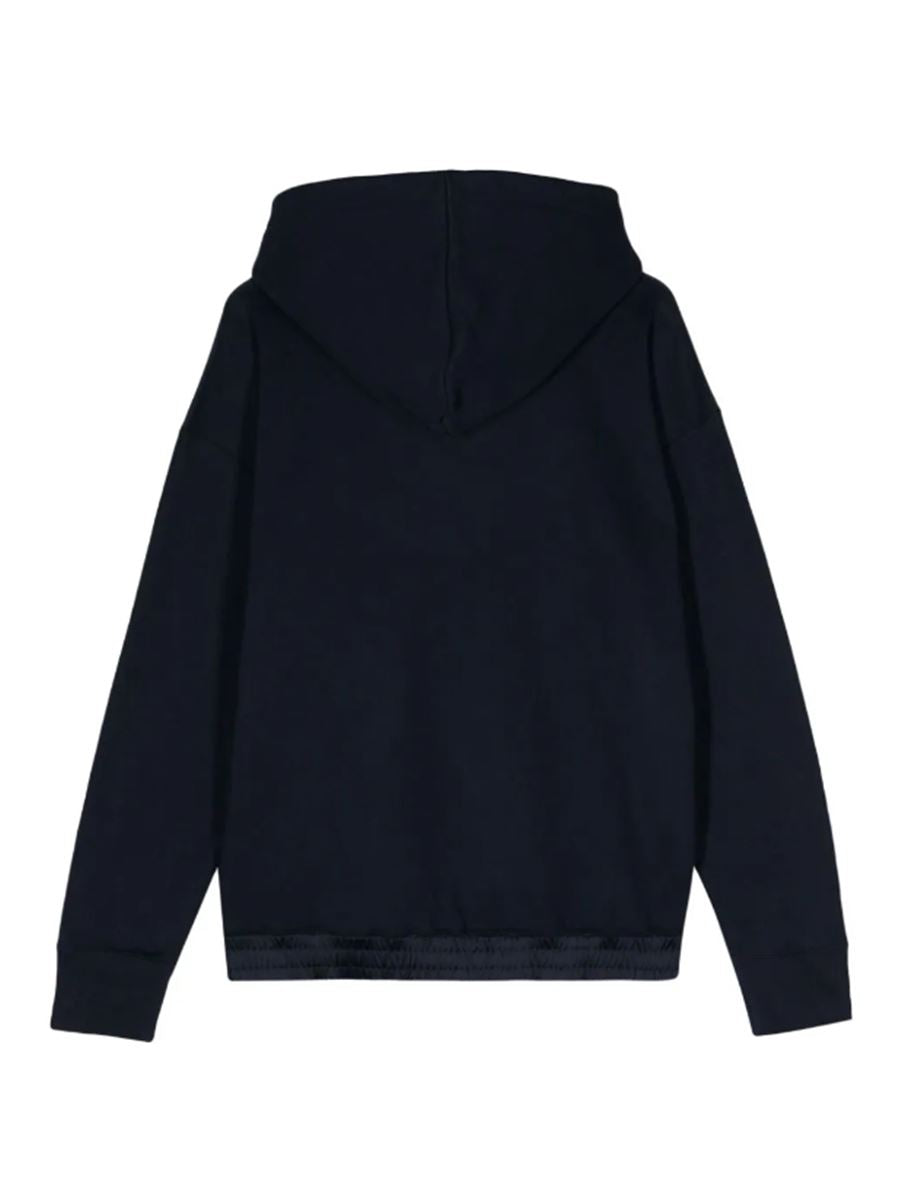 LOGO-EMBROIDERED COTTON HOODIE SAINT LAURENT