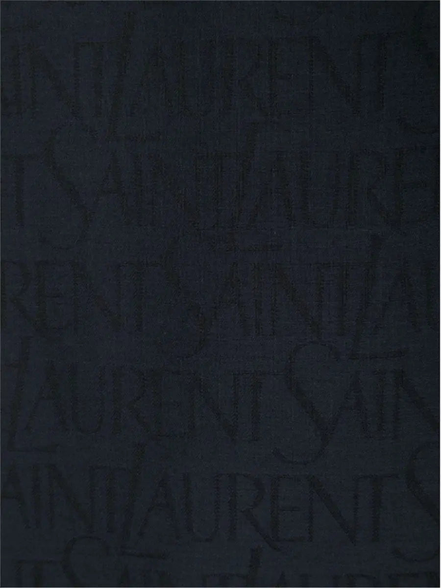 logo-jacquard scarf SAINT LAURENT