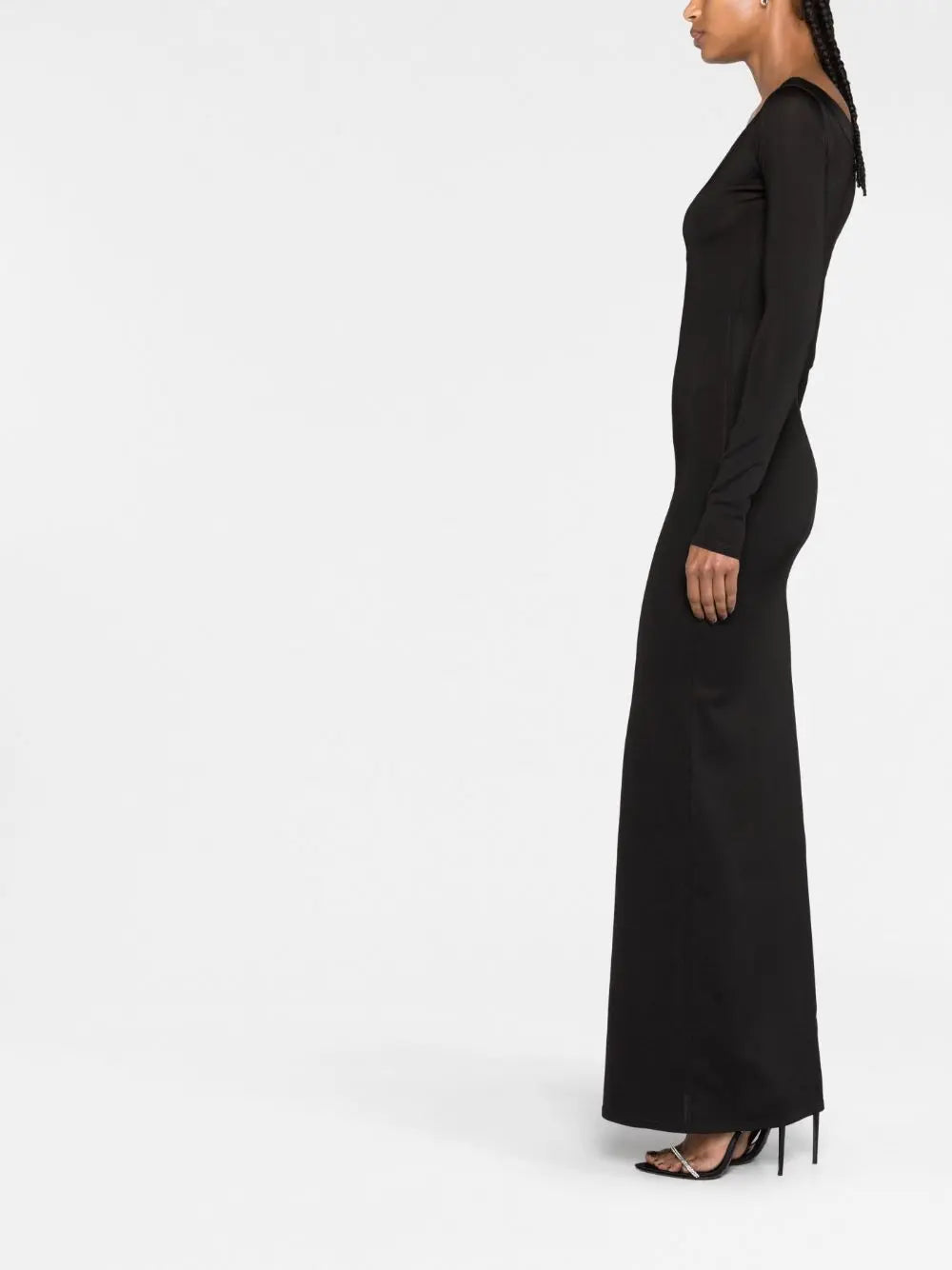 PLUNGING V-NECK MAXI DRESS SAINT LAURENT