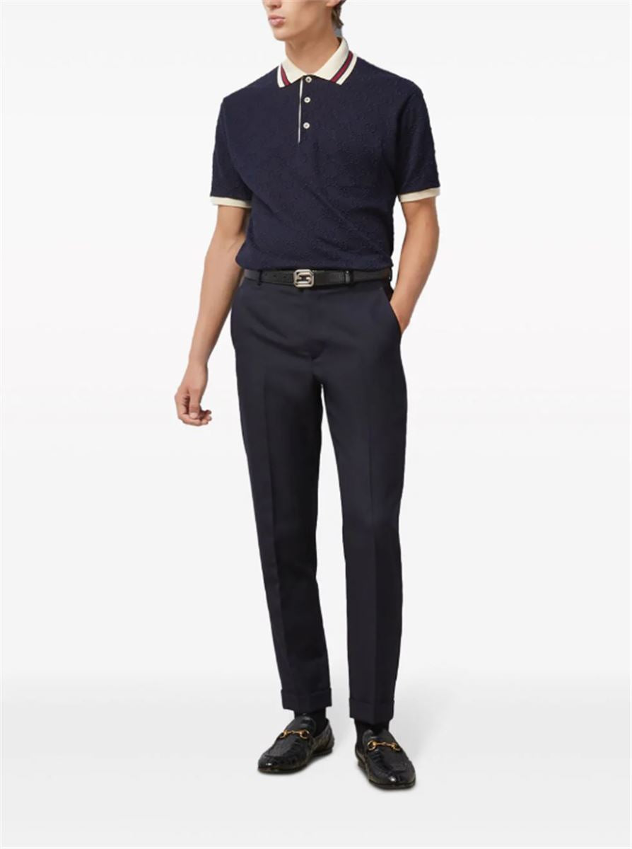 STRAIGHT-LEG WOOL TROUSERS GUCCI