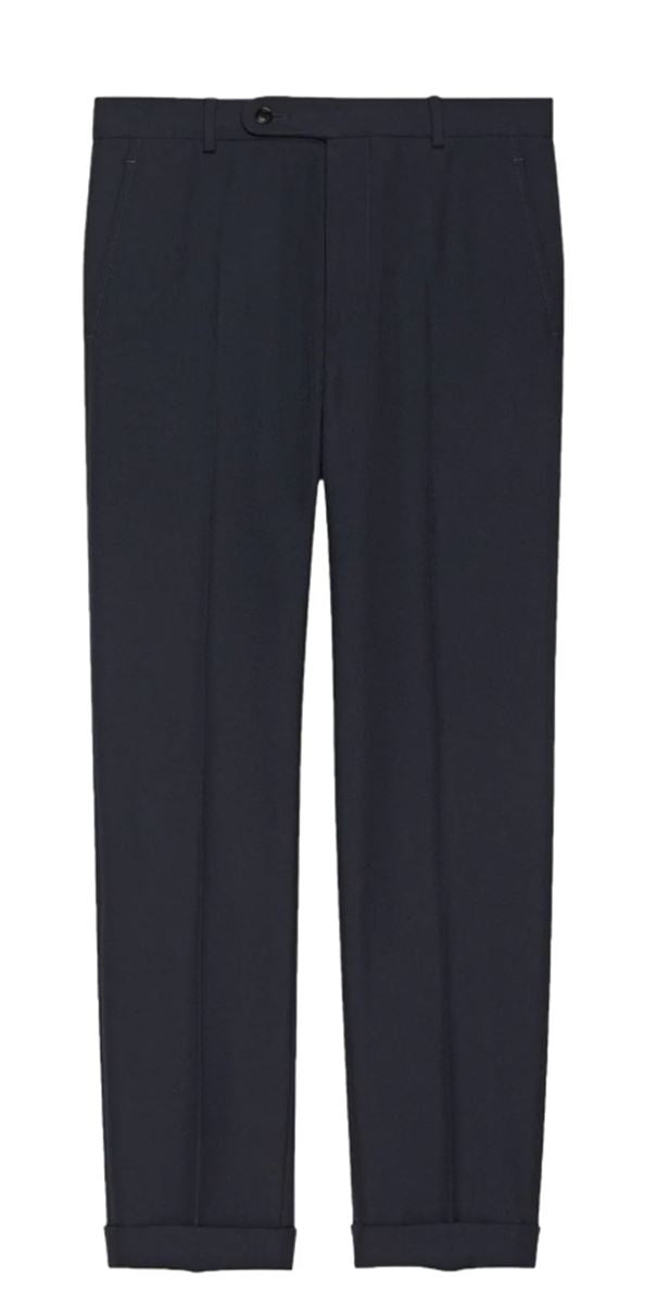 STRAIGHT-LEG WOOL TROUSERS GUCCI